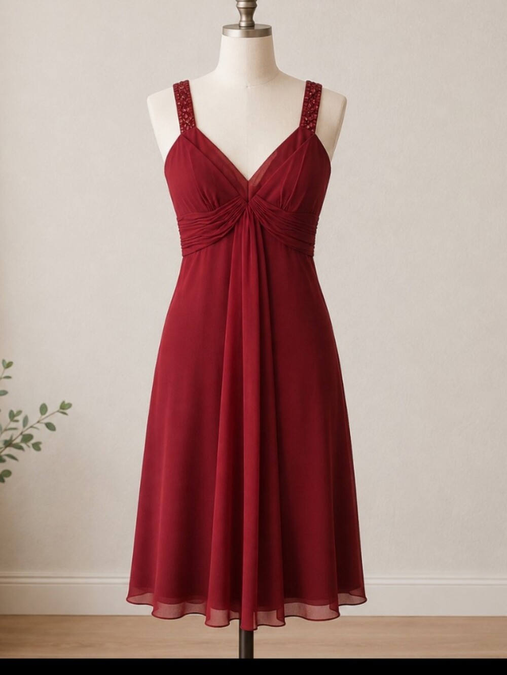 Davids Bidal Apple Bridesmaid Dress